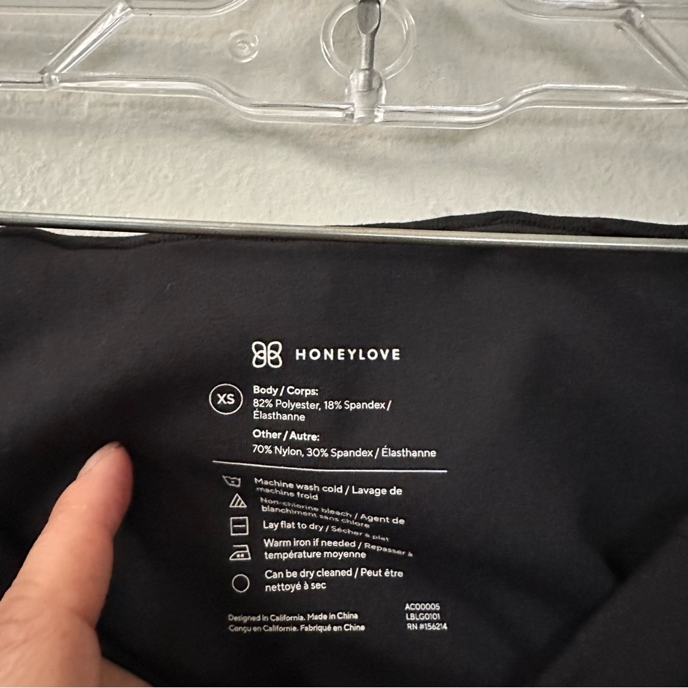 Honeylove black leggings with pockets - Picture 7 of 8